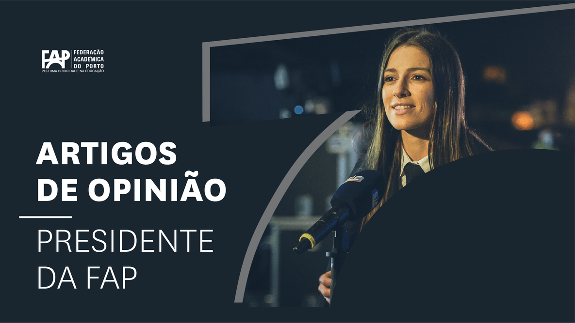Já conheces os artigos de opinião da Presidente da Federação Académica do Porto? Já conheces os artigos de opinião da Presidente da Federação Académica do Porto?