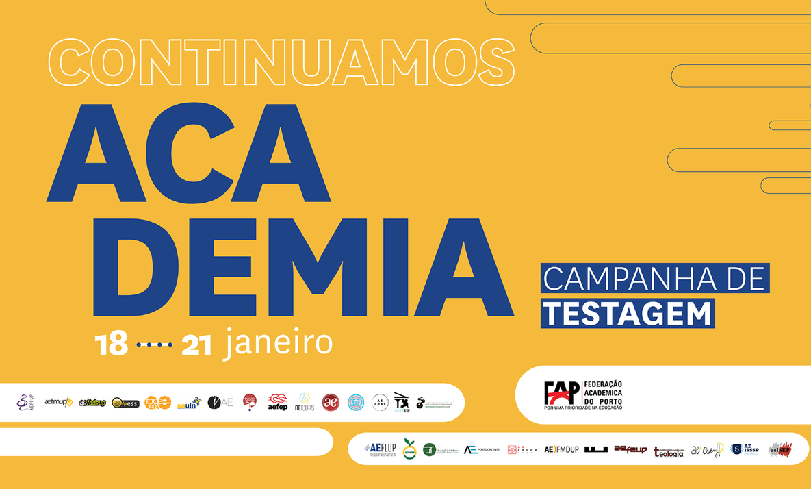 Campanha de Testagem - Continuamos Academia Campanha de Testagem - Continuamos Academia